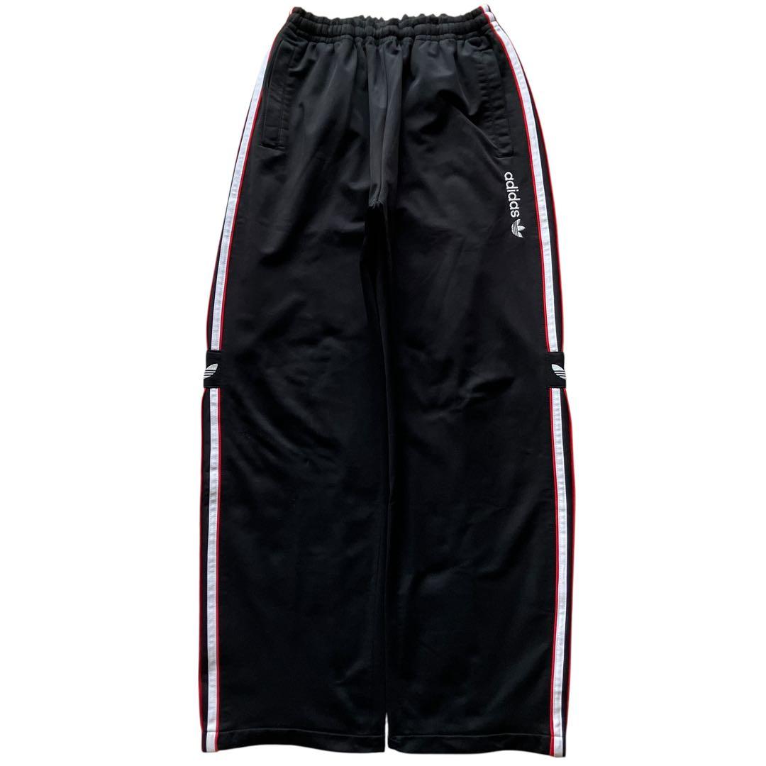 極太90s old adidas XLサイズ バギートラックパンツ Y2K刺繍