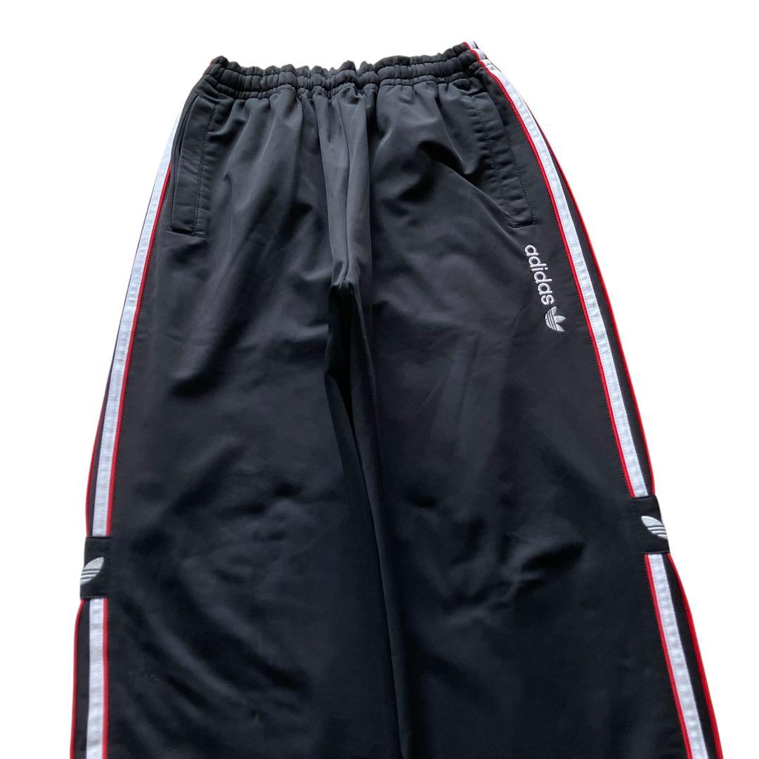 極太90s old adidas XLサイズ バギートラックパンツ Y2K刺繍