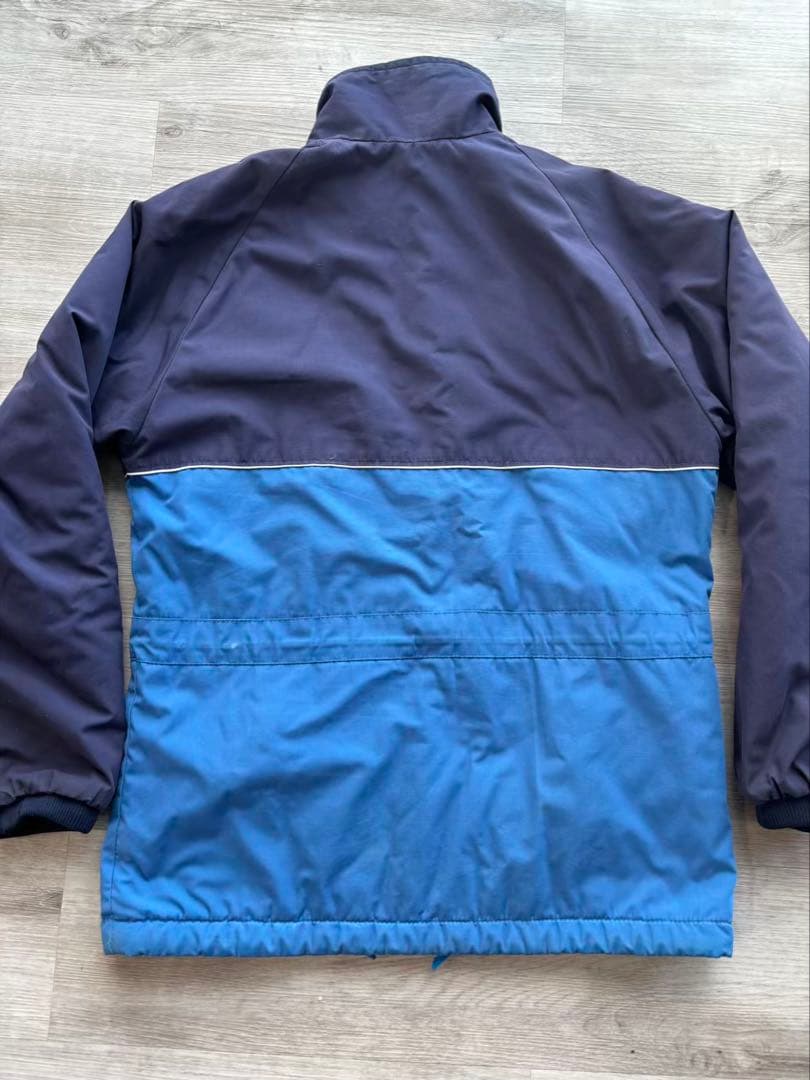 449 希少 80s ヴィンテージ バーグハウス 中綿ジャケットバイカラーブルー