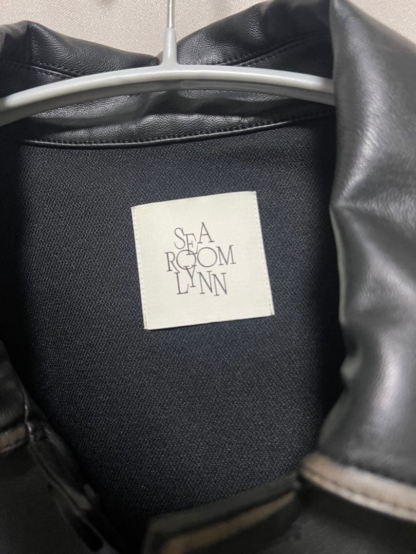 SEAROOMLYNN ブラックレザージャケット