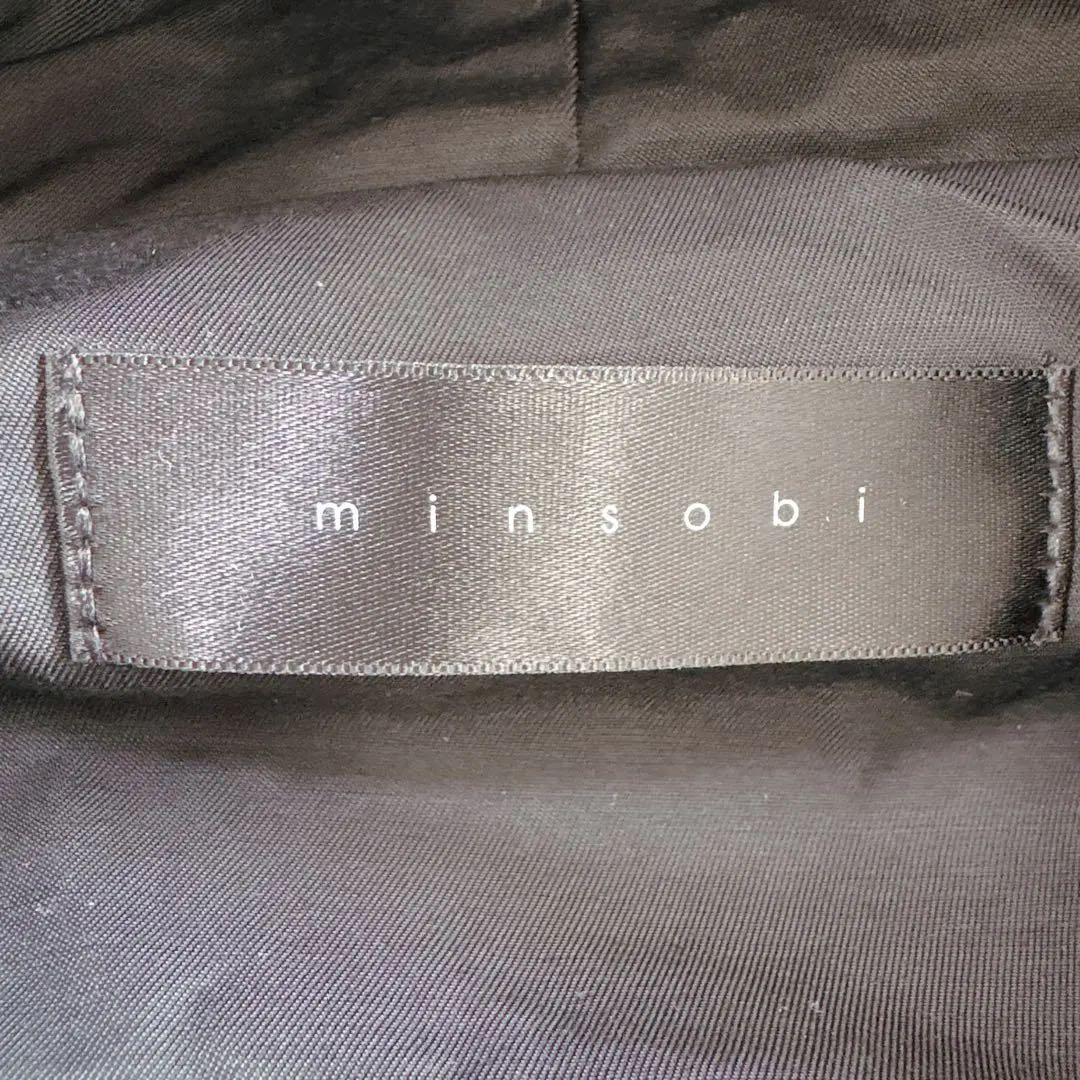 美品　ミンソビ　ビッグシルエットロングコート　フード付き　ブラック　ユニセックス