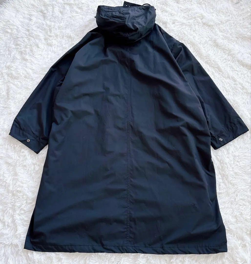 美品　ミンソビ　ビッグシルエットロングコート　フード付き　ブラック　ユニセックス