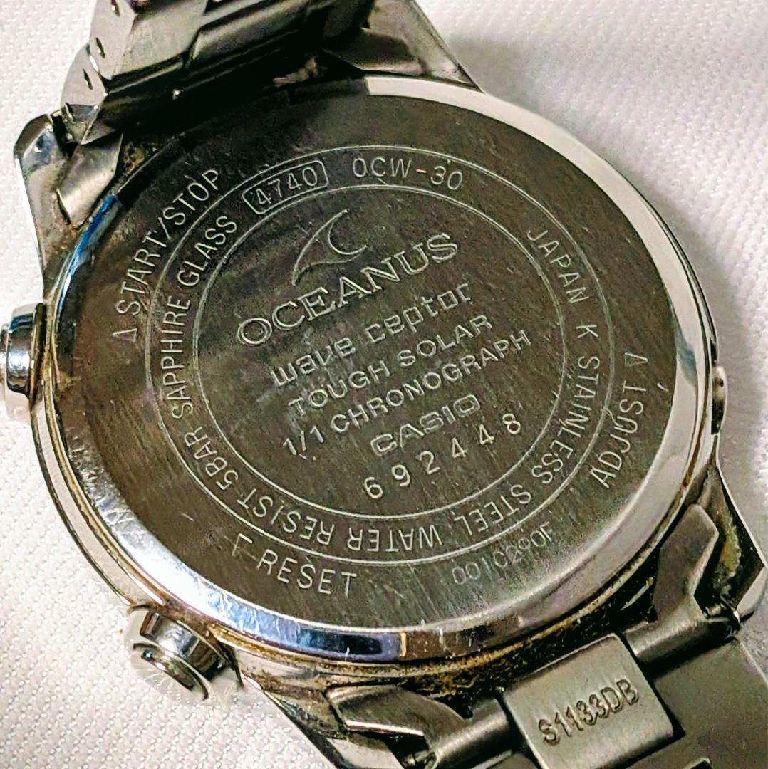 良品 CASIOカシオ レディース腕時計オシアナス電波ソーラー ピンク キュート