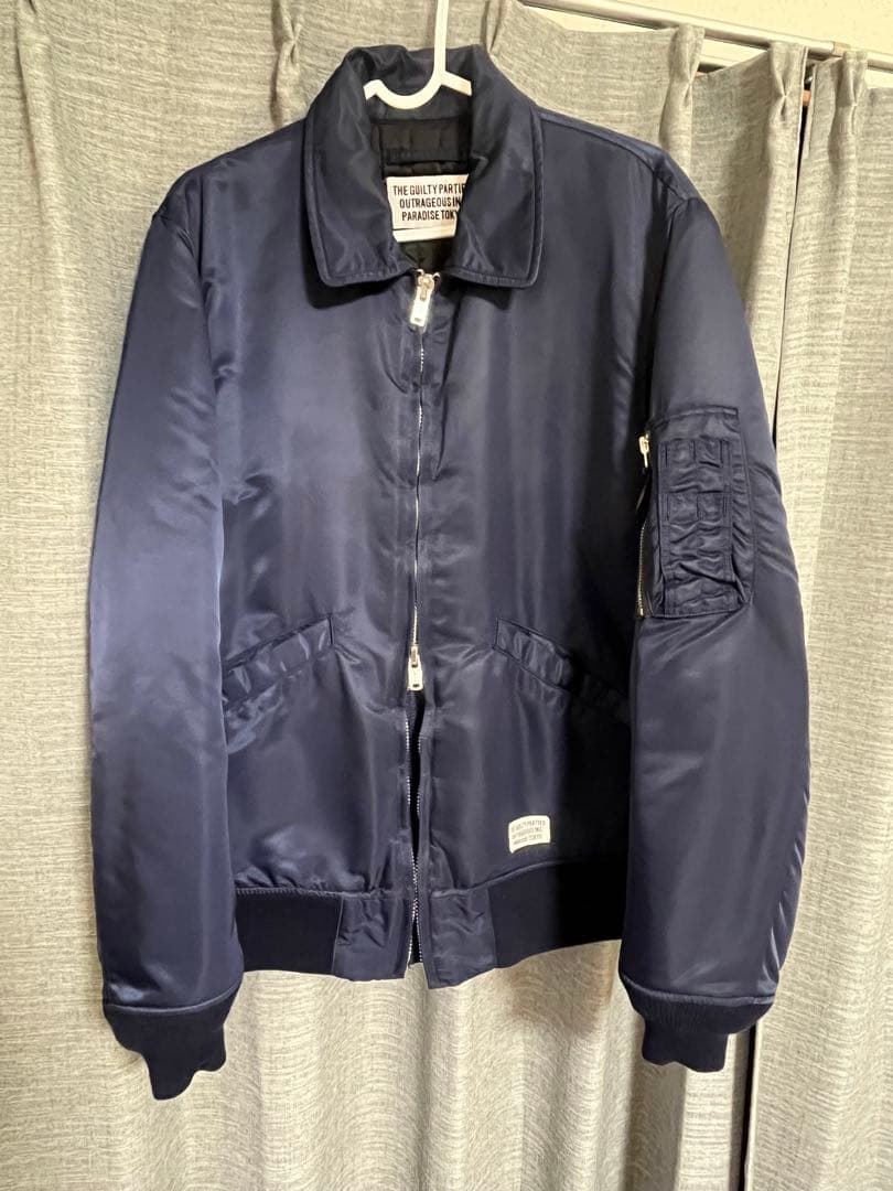 ワコマリア wacko maria MA-1 フライトジャケット ネイビー