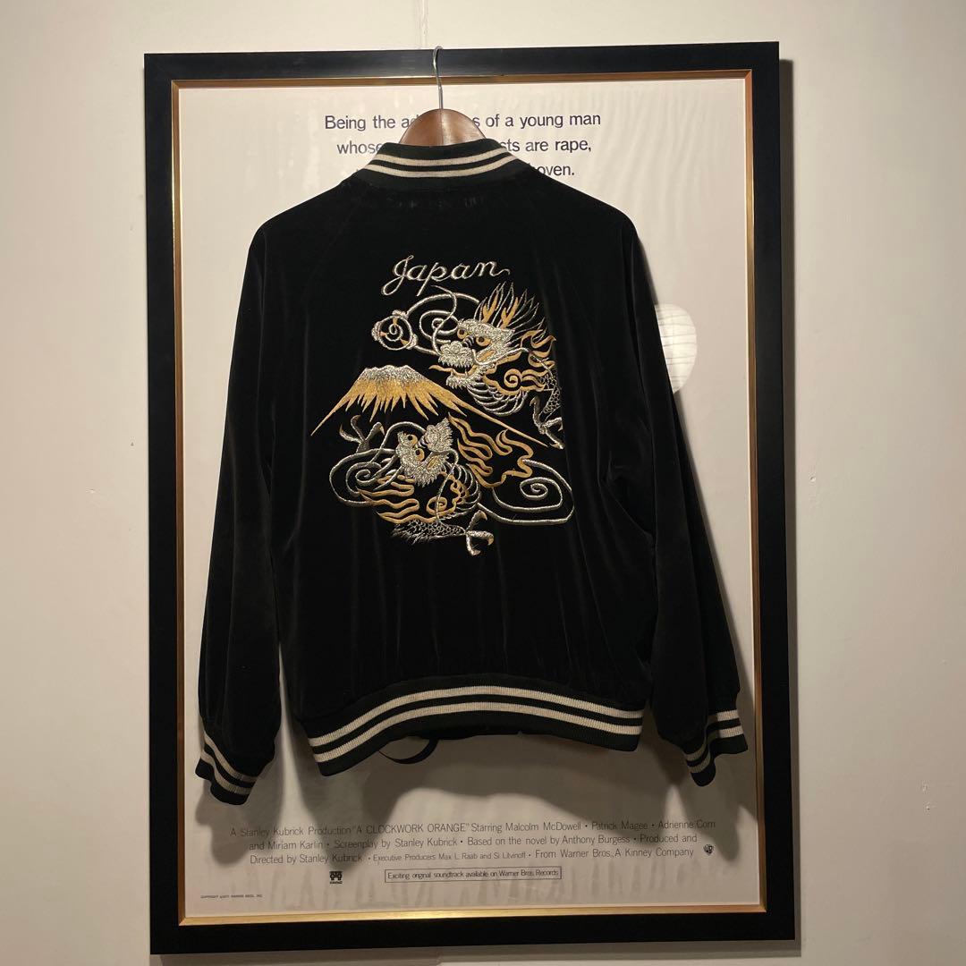 90s ヴィンテージ 別珍 スカジャン スーベニアジャケット 龍