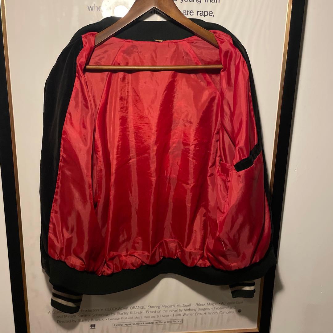 90s ヴィンテージ 別珍 スカジャン スーベニアジャケット 龍