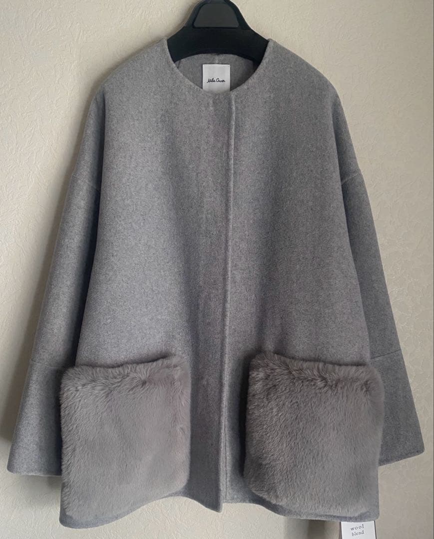 ⭐️2/1最終⭐️新品 ミラオーウェン 今期2wayファーポケットリバーコート 春先