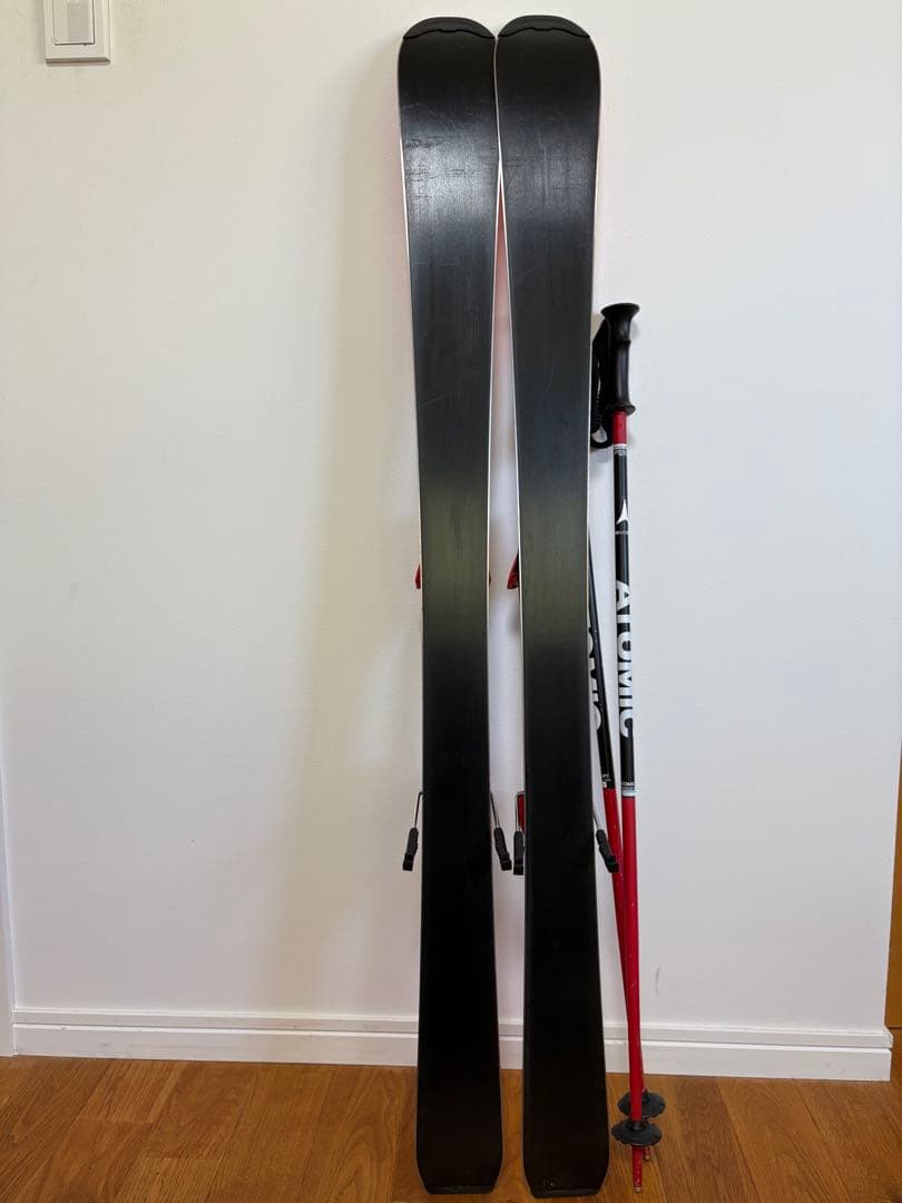 ATOMIC J2 スキー板 120cm ストック90cm付き