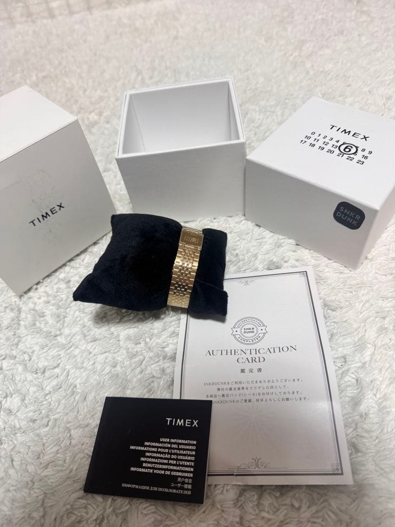 m*2様 MM6 ×TIMEX ゴールド コラボ腕時計 ブレスレットのみ