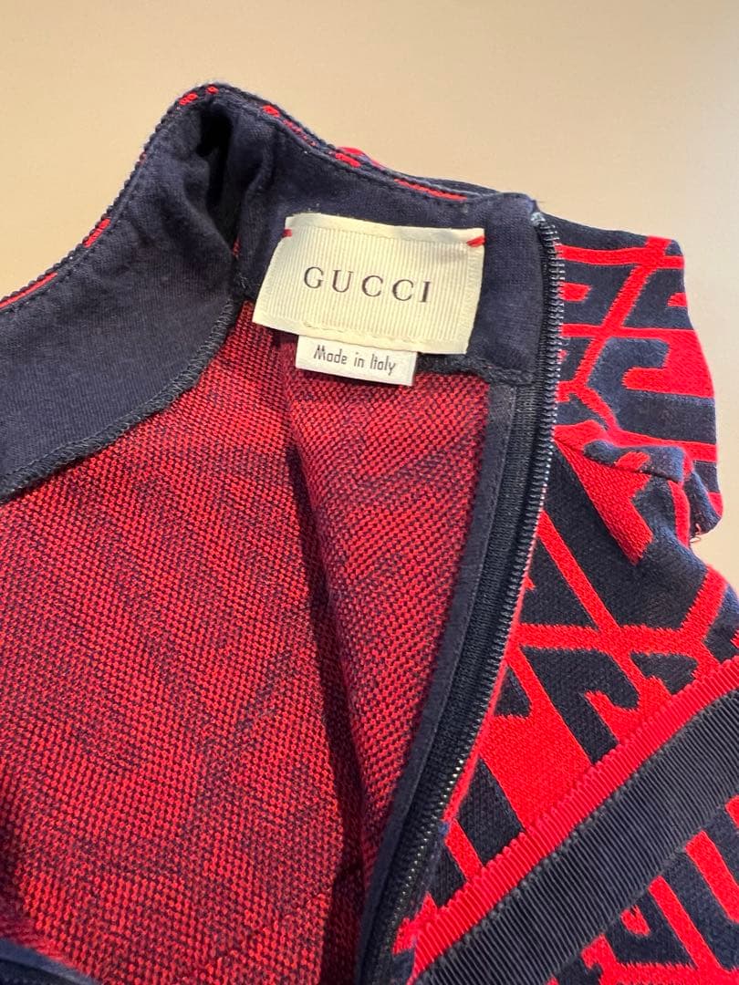 M*n様 GUCCI ロゴパターン ワンピース