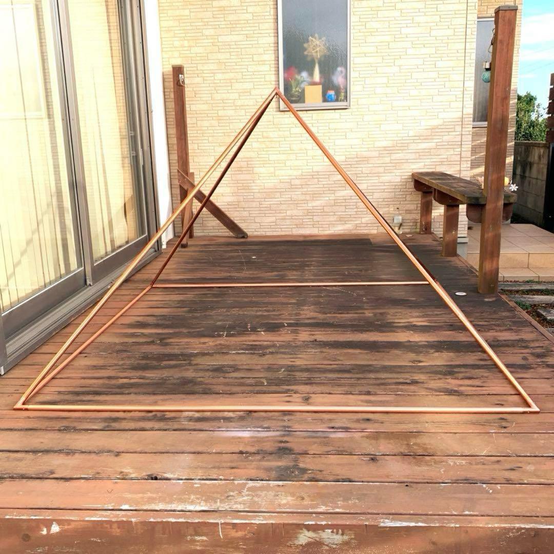 瞑想用ピラミッド ピラミッド 瞑想 ヒーリング 癒し ギザ 銅管 銅 黄金比