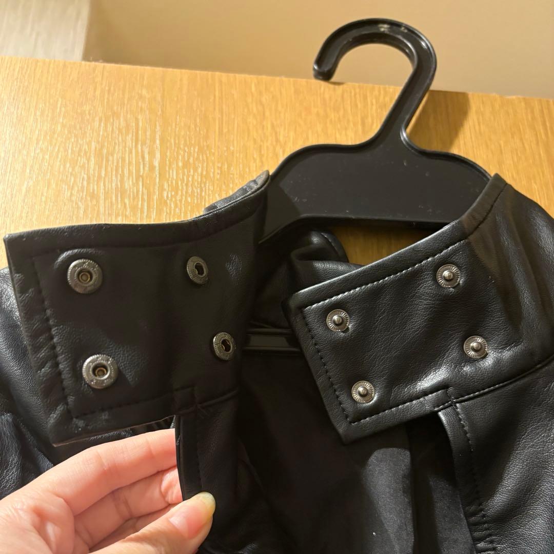 LA BELLE ETUDE ボリュームギャザーフェイクレザーボレロ