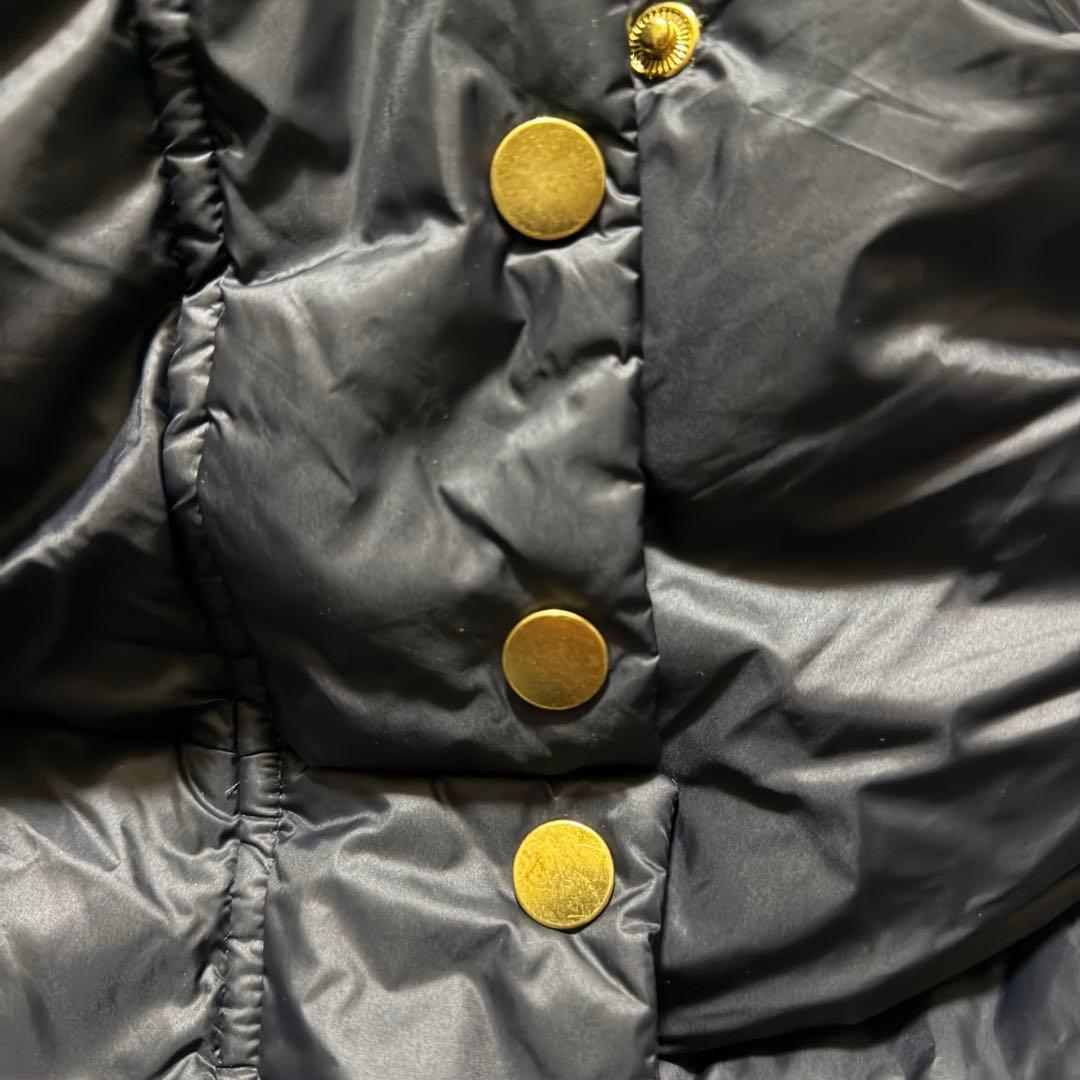 PUMA ロングダウンコート ブラック 金ロゴ ベンチコート S〜M相当