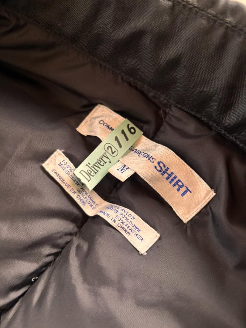 COMME des GARCONS SHIRT ステンカラー　ダウンコート