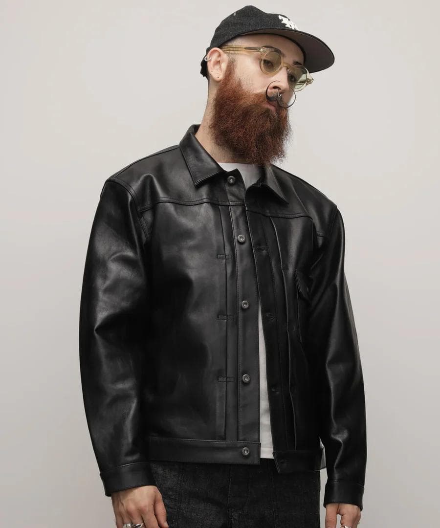 Schott ショット シープレザー 1st トラッカージャケット 革ジャン