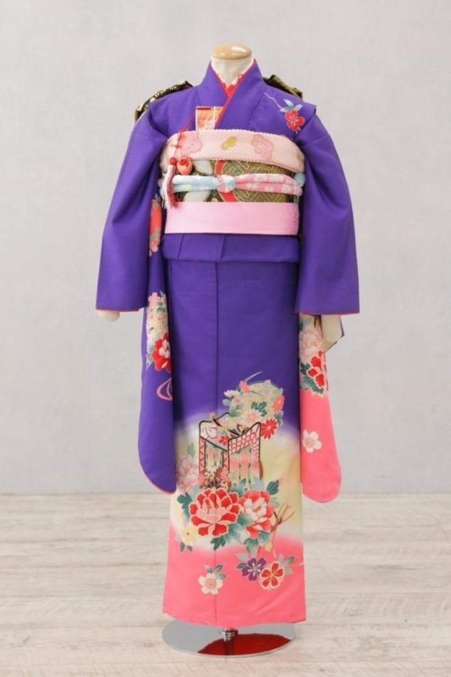 ＜夏の大セール＞7歳七五三セット(紫)