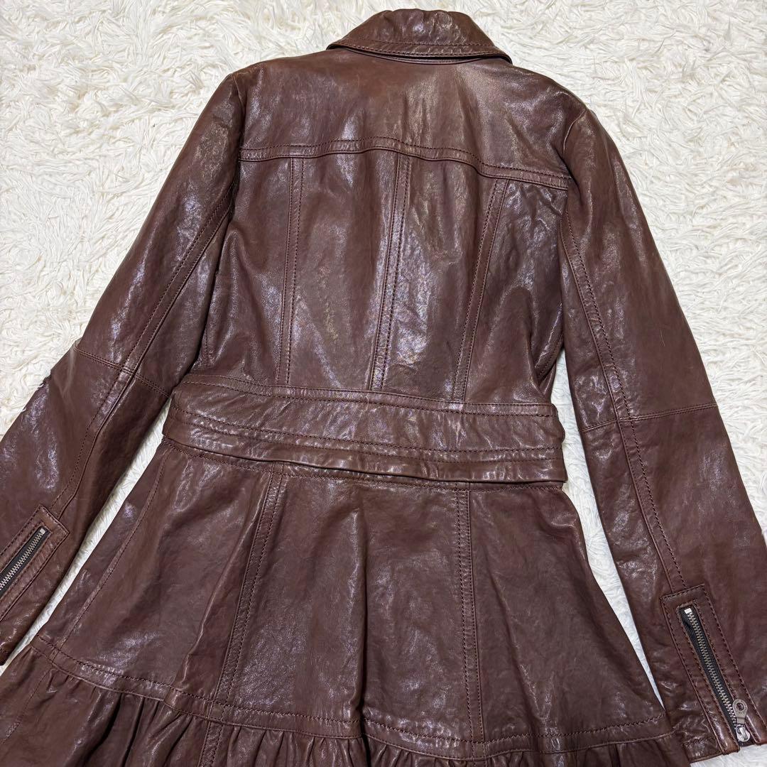 ✨美品✨BURBERRY BLUE LABELバーバリー　レザーワンピース　Ｍ