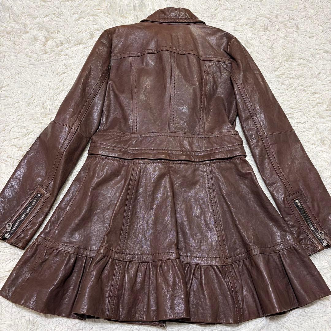 ✨美品✨BURBERRY BLUE LABELバーバリー　レザーワンピース　Ｍ