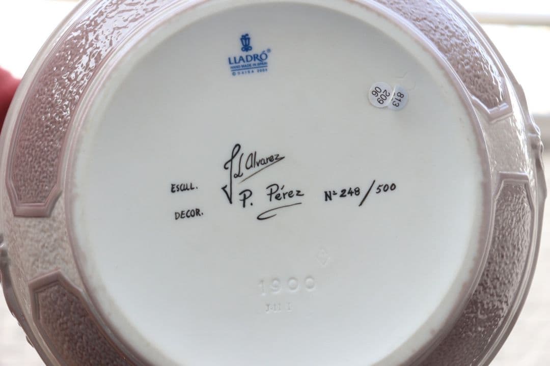 リヤドロ 　淑女の庭　500体限定　陶器人形　置物　フィギュリン　No1900