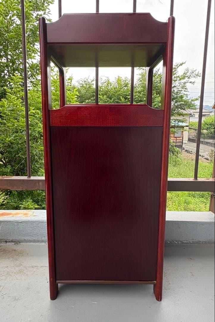 【送料込み】old Karimoku 電話台 引き出し4杯 木製