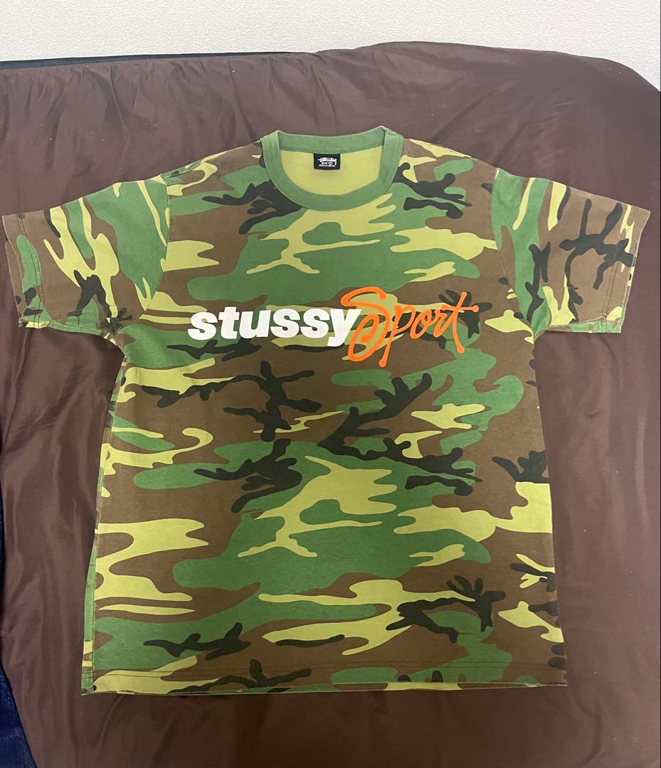 トップス stussy Sport script tee camo 2024ss