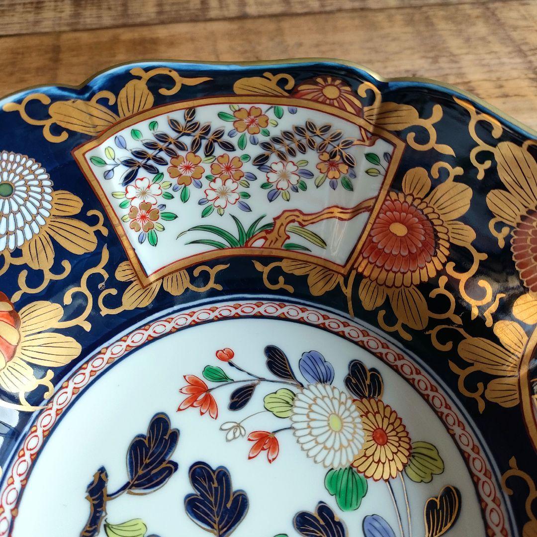 【未使用品】伊万里焼 窓絵 大鉢