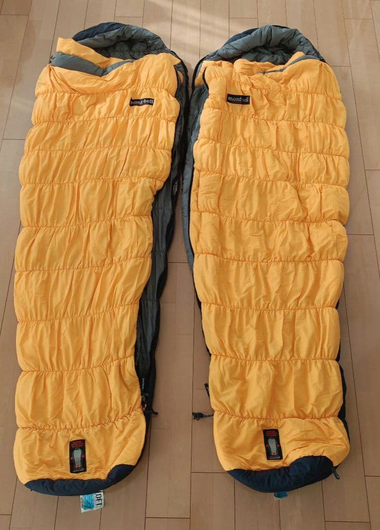 mont-bell Burrow Bag #2 2個セット 連結可能　シュラフ