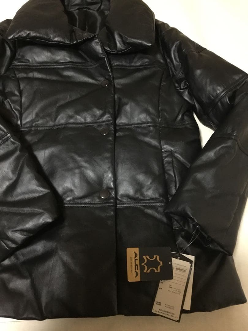 以来お値下　未使用　羊革ダウン　柔らか美しいラムリンクルダウンジャケット13万円