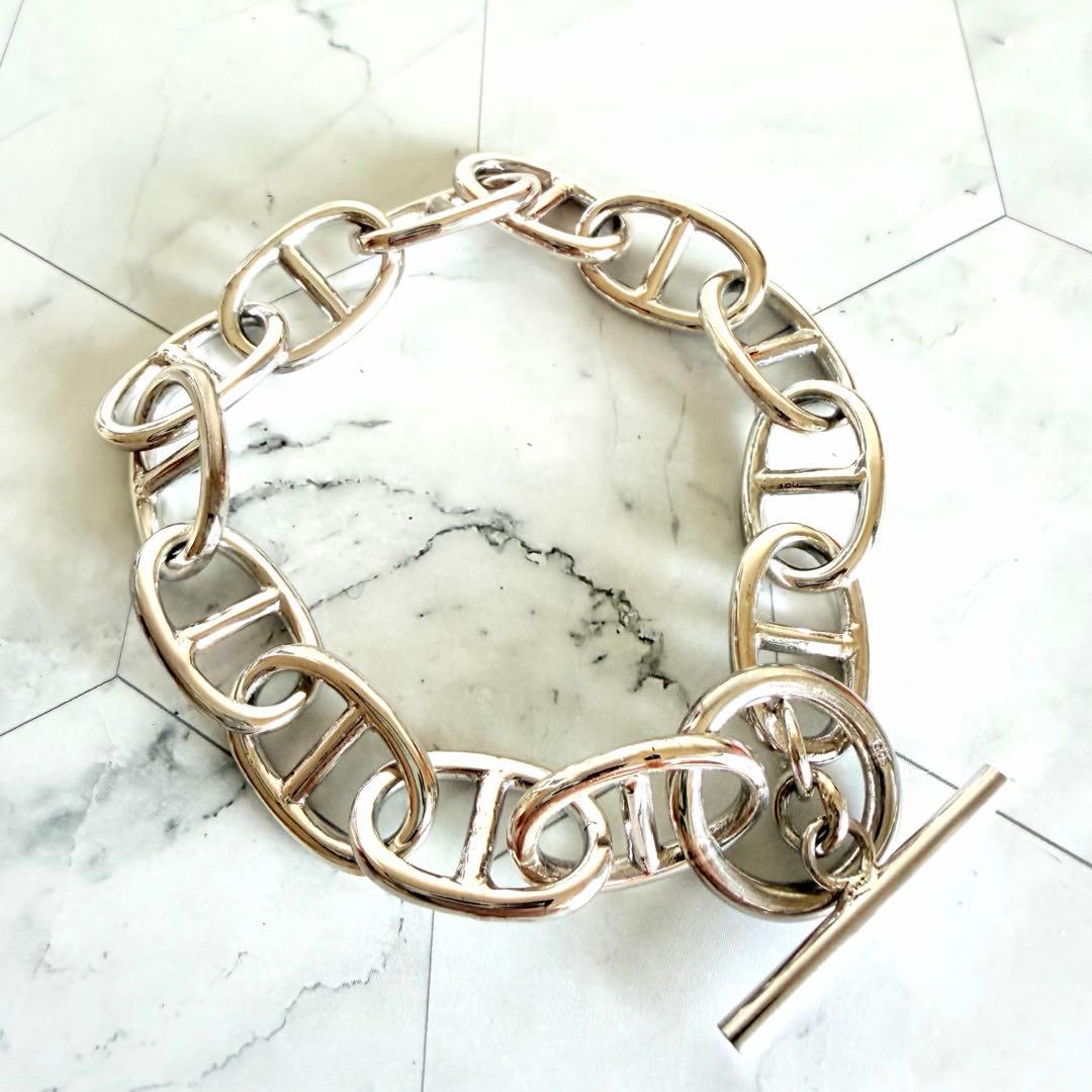 シェーヌダンクル シルバー925 アンカーチェーン GMサイズ 13コマ ブレス