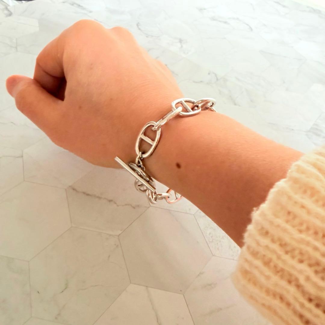 シェーヌダンクル シルバー925 アンカーチェーン GMサイズ 13コマ ブレス