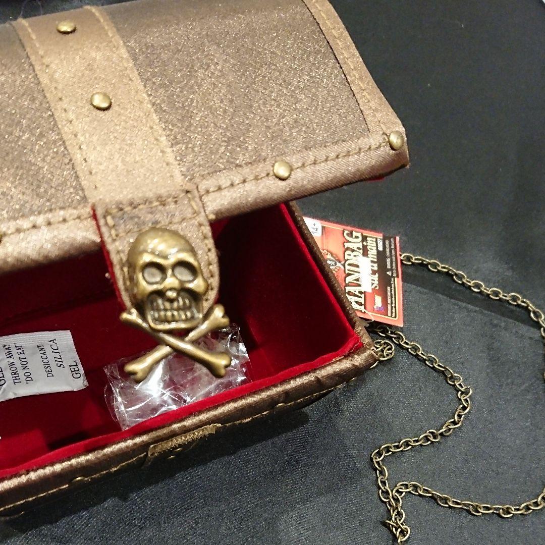 新品未使用 ハロウィン 仮装 パイレーツ 舞台小道具 コスプレ 海賊バッグ 宝箱