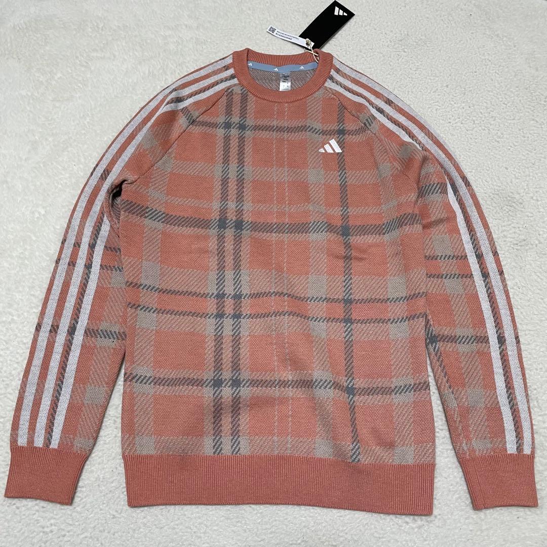 新品未使用【アディダスゴルフ】ニット　セットアップ　スカート　ピンク　M