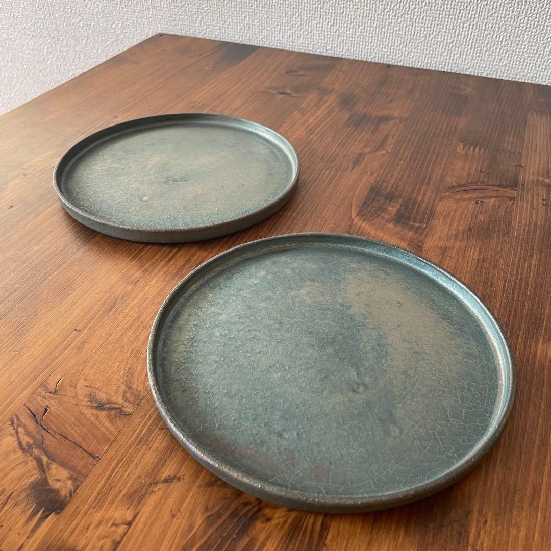 瀬川辰馬　硫化銀彩　切立プレート