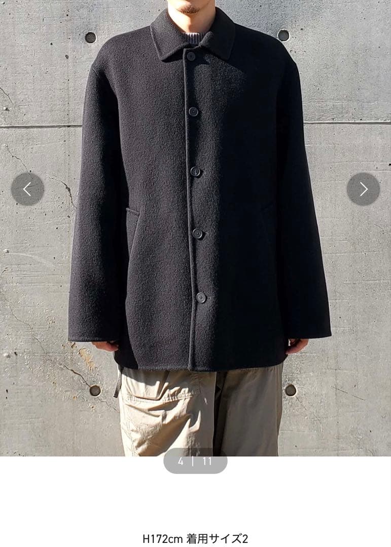 ATON エイトン 別注　Double Cashmere Melton カシミヤ