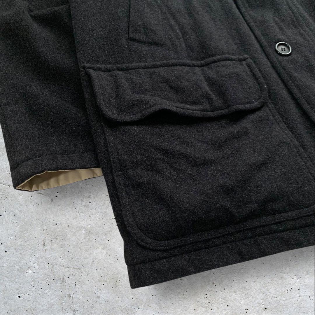 【ぴかそ 様】80sバーバリーズ リバーシブルウールフィールドハーフコートスペイ