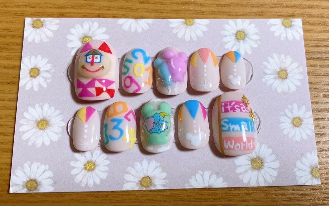 きのこさん専用ディズニーネイルチップ