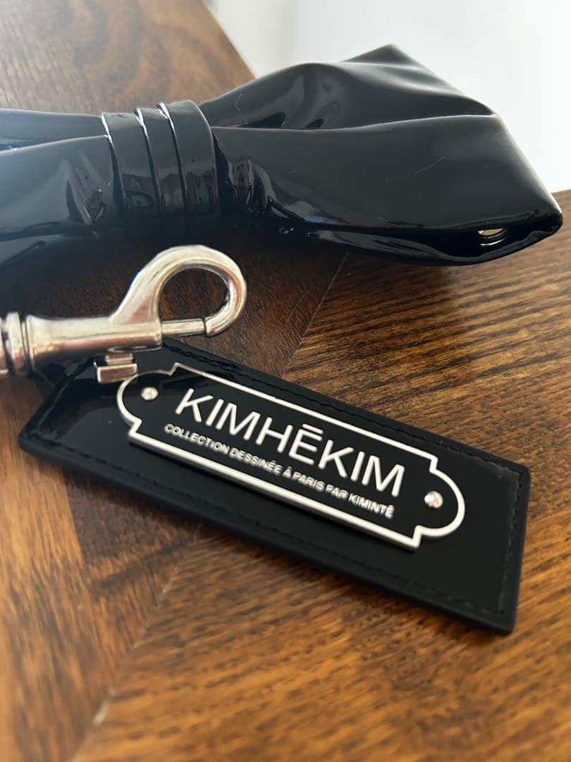 希少♡KIMHEKIM キムへキム モンロー ロゴ キーリング　キーホルダー 黒