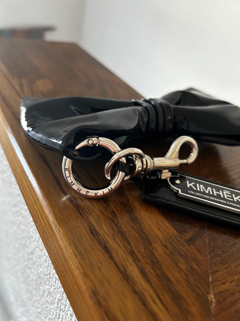 希少♡KIMHEKIM キムへキム モンロー ロゴ キーリング　キーホルダー 黒