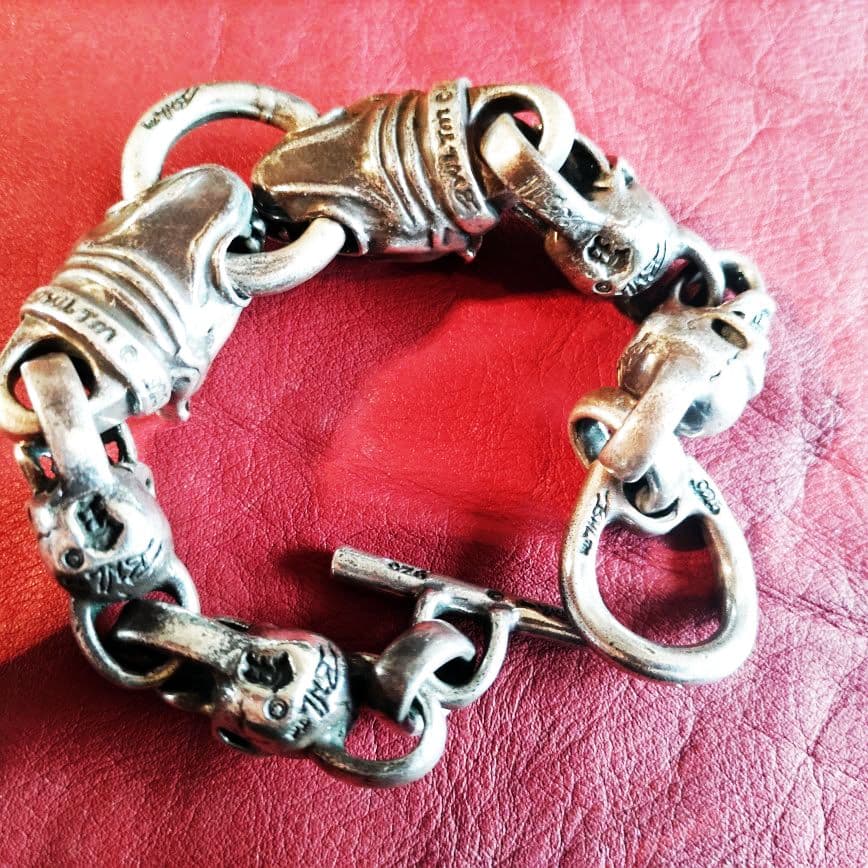 Bill Wall Leather ヴィンテージスカル ドッグ ブレス