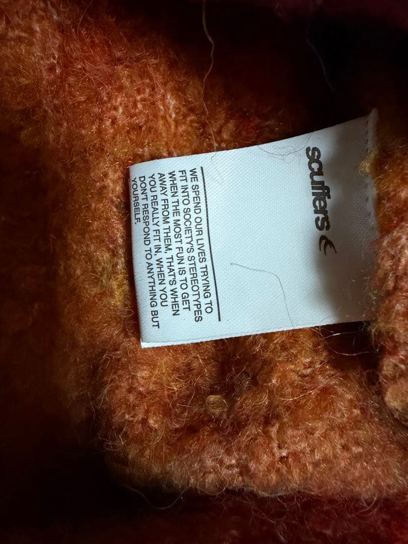 トップス scuffers Quarter Red Zipper Knit S