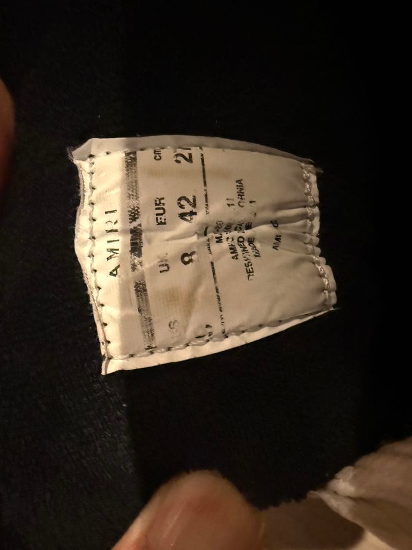 AMIRI アミリ　MMA-1 ホワイト/ブラック スニーカー42