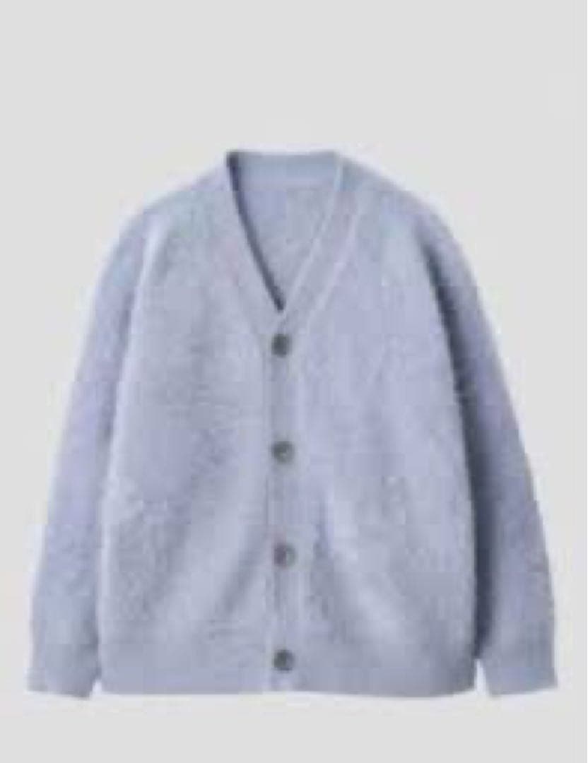 abyts 2022AW秋冬 シャギーカーディガン ブルー 佐藤健