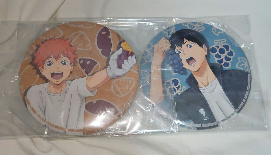 ハイキュー‼︎ 秋の収穫祭　ビッグ缶バッジ BIG 日向翔陽 影山飛雄