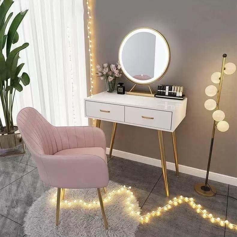 ホワイト 木製 ドレッサー デスクのみ訳あり品　写真をご確認J206-80-05