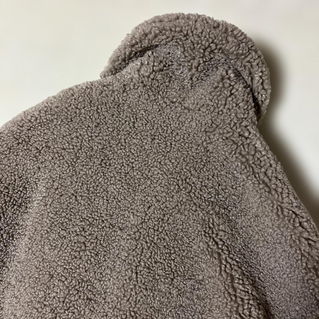 美品✨ZARA テディベア ボア チェスターコート 女優襟 ブラウン L