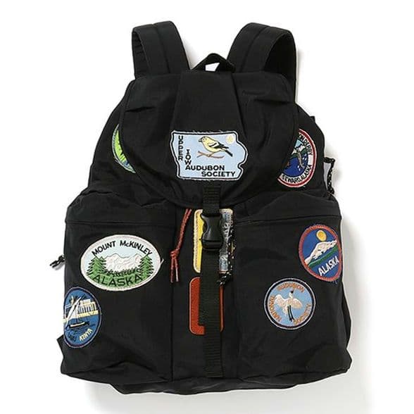 未使用 GO TO HOLLYWOOD ナイロンワッペンディパック【ブラック】