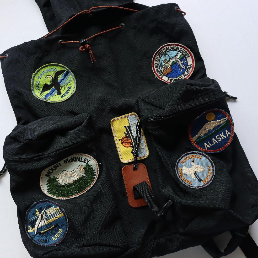 未使用 GO TO HOLLYWOOD ナイロンワッペンディパック【ブラック】