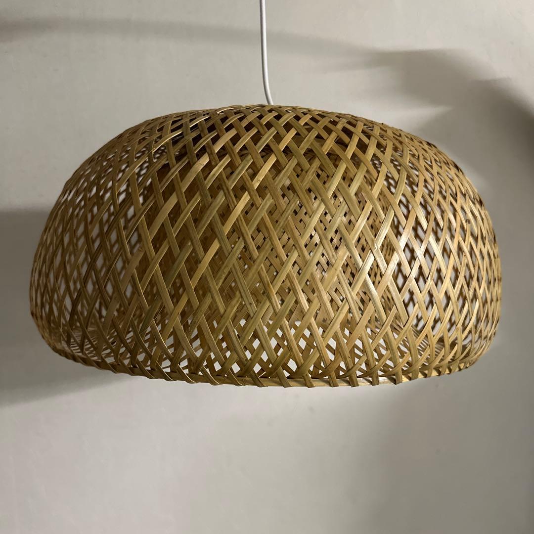 バンブー編みペンダントライト 近藤昭作 竹のあかり SK ランプ