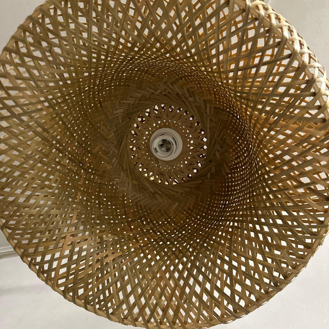 バンブー編みペンダントライト 近藤昭作 竹のあかり SK ランプ