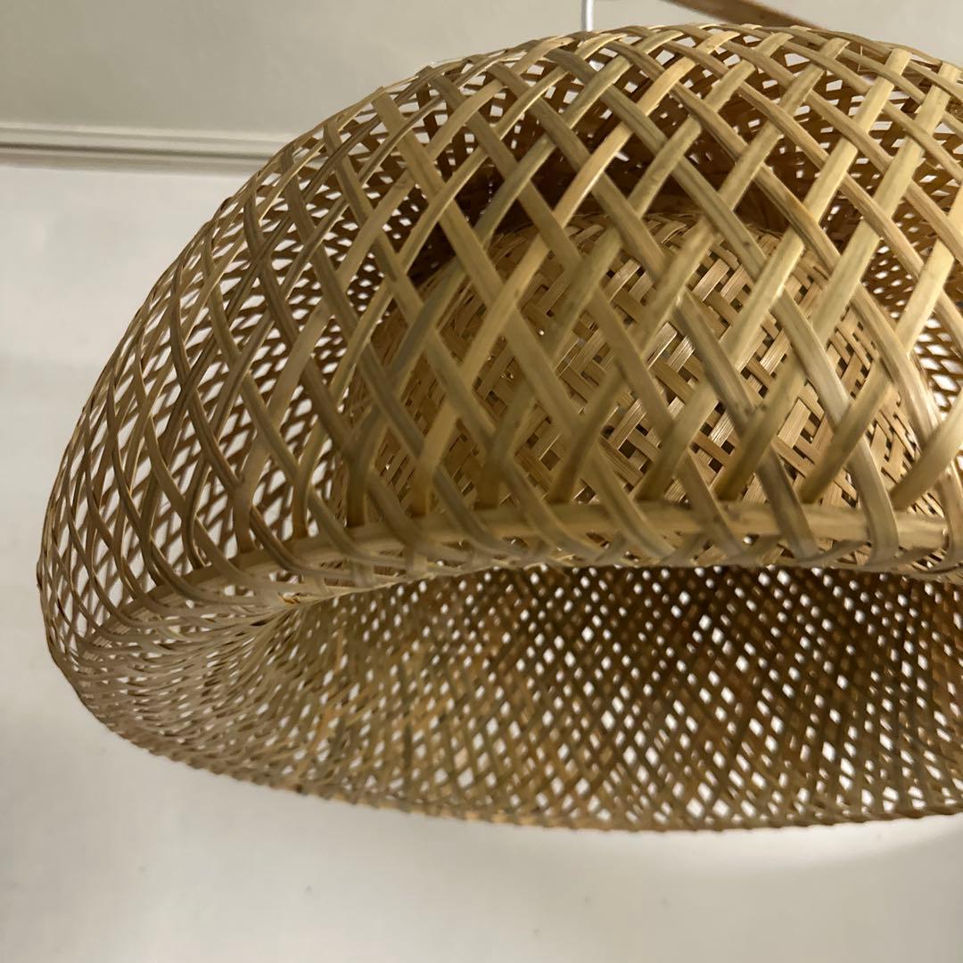 バンブー編みペンダントライト 近藤昭作 竹のあかり SK ランプ